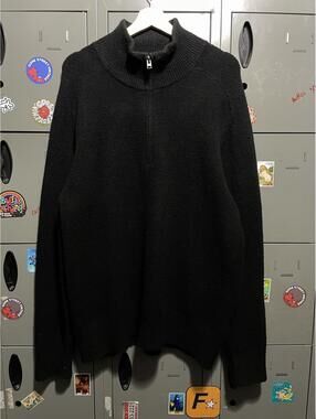 JW ANDERSON uniqlo black zip sweater xl